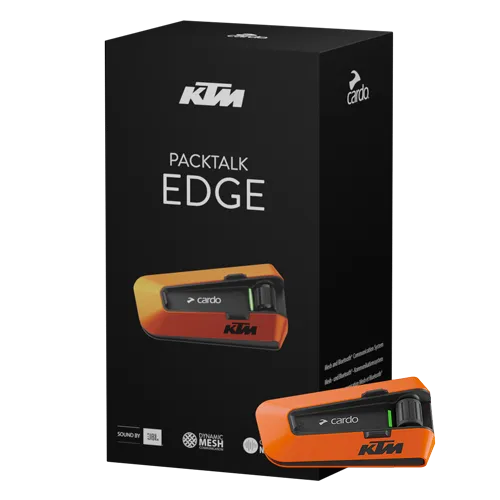 Cardo Packtalk Edge KTM 2nd Gen DMC Intercom with Sound by JBL