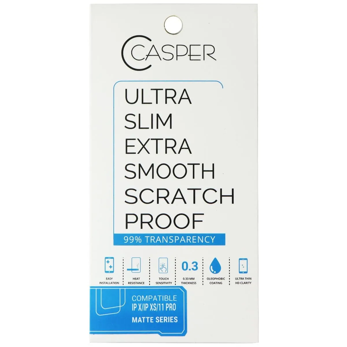 Casper Matte Series Ultra Slim Screen Protector for iPhone X/Xs/11 Pro - Clear