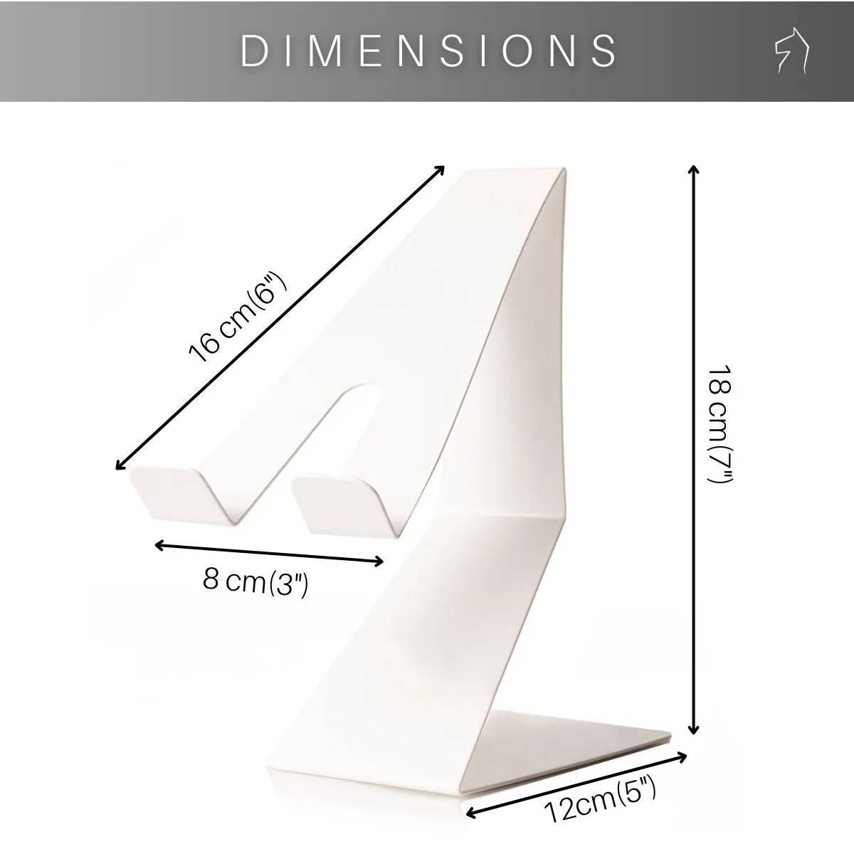 Cell phone stand from metal