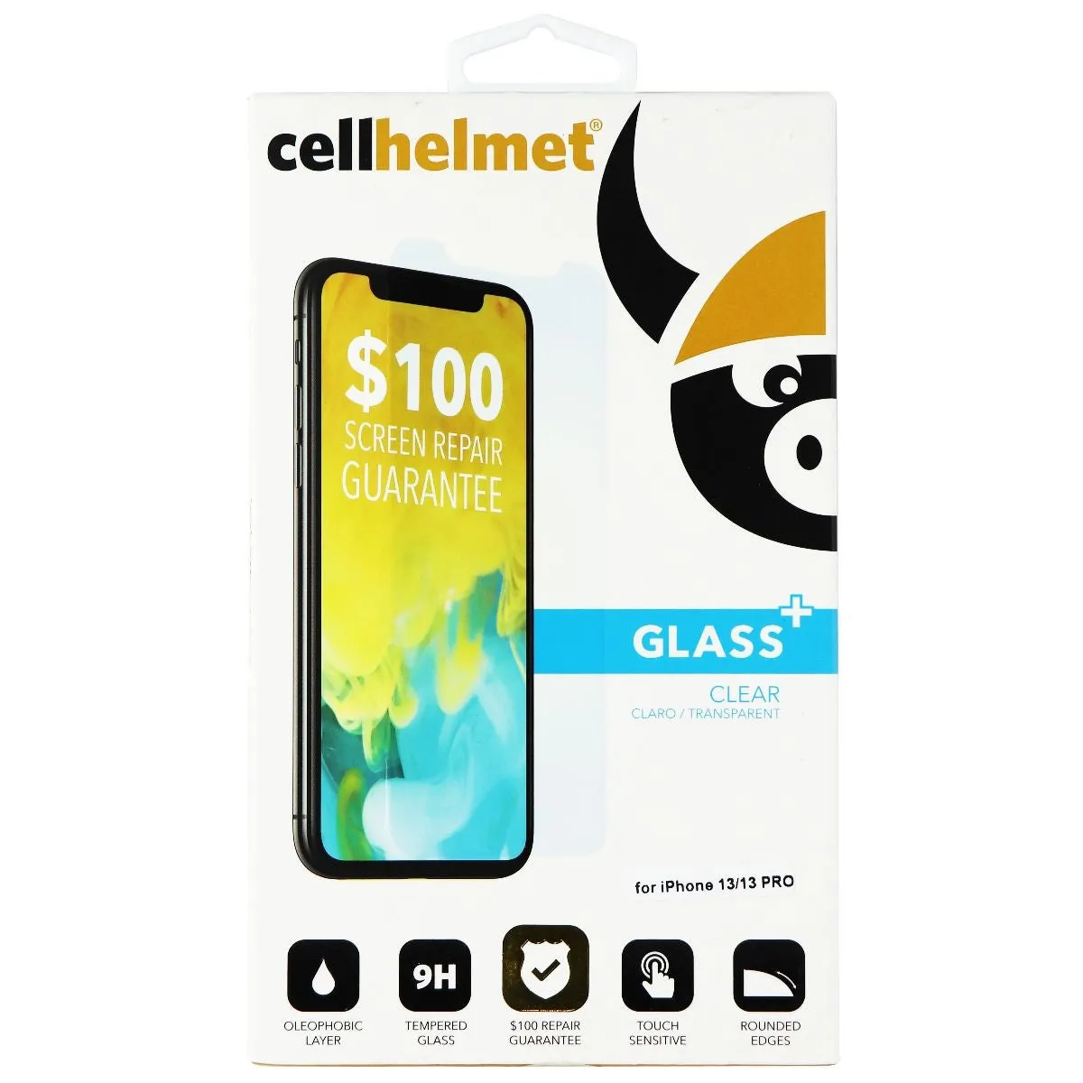 CellHelmet Glass  Screen Protector for Apple iPhone 13/13 Pro - Clear