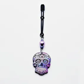 Clit Clamp with Sugar Skull. Tweezer Clitoral Clamp with Prety Beads and Skull.