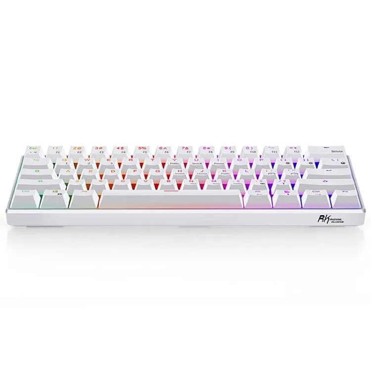 Compact RK61 Mechanical Keyboard with RGB Backlight - 61 Keys, 3 Connection Modes (Bluetooth/USB/2.4G), Red Switch, Perfect for Gaming and Typing