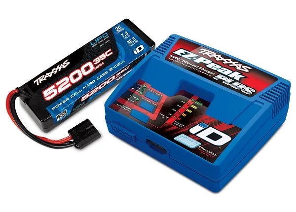 Completer Pack  2970 iD Charger, 2844R 5200mAh 7.4V 2-cell 35C LiPo ID Battery 2970-2SR