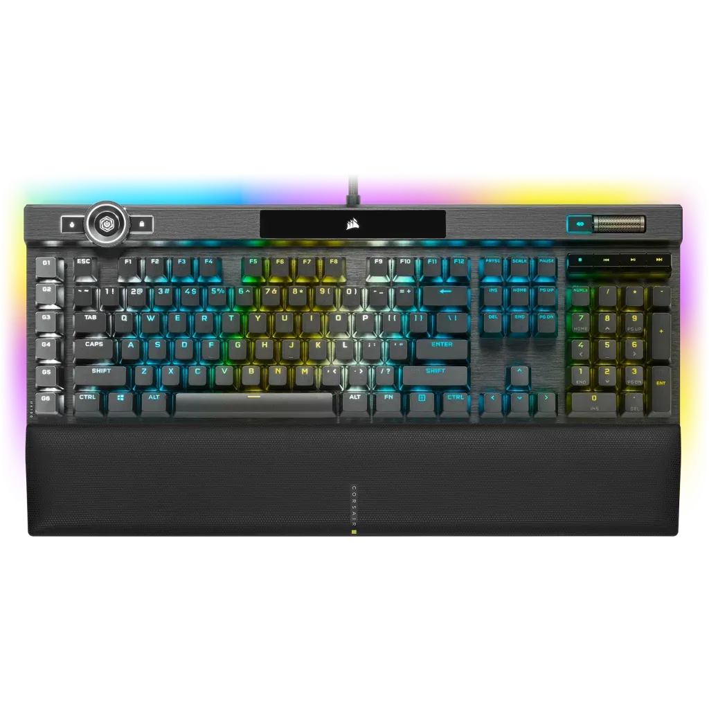 【優惠價】CORSAIR K100 RGB Mechanical Gaming Keyboard — CHERRY® MX Speed — Black CH-912A014-NA