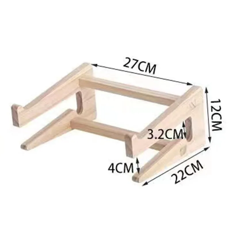 Dealpeak Modern Simple Assemble DIY Foldable Wooden Desktop Stand new design