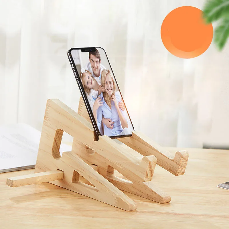 Dealpeak Modern Simple Assemble DIY Foldable Wooden Desktop Stand new design