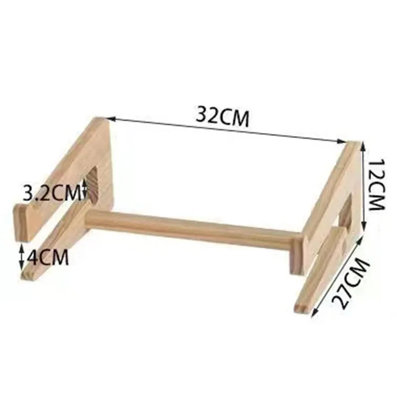 Dealpeak Modern Simple Assemble DIY Foldable Wooden Desktop Stand new design