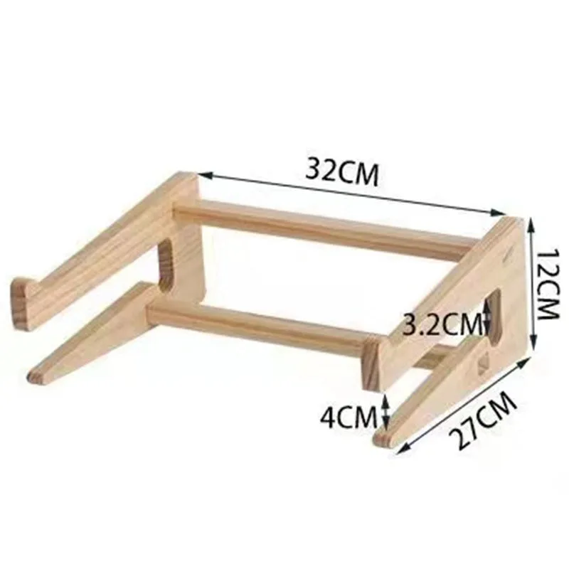 Dealpeak Modern Simple Assemble DIY Foldable Wooden Desktop Stand new design