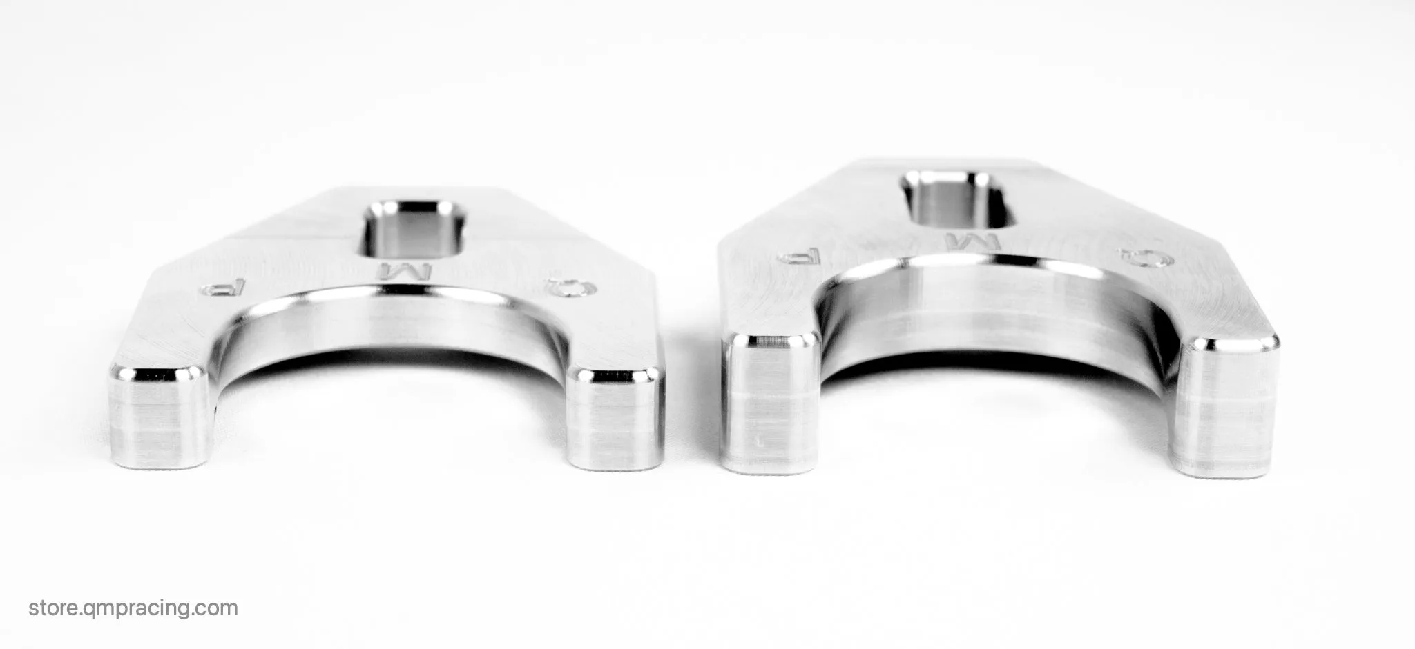 Deep Groove Distributer Clamps for MSD SBC BBC - Low Profile Size - USA Made by QMP