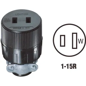 Do it 15A 125V 2-Wire 2-Pole Round Cord Connector