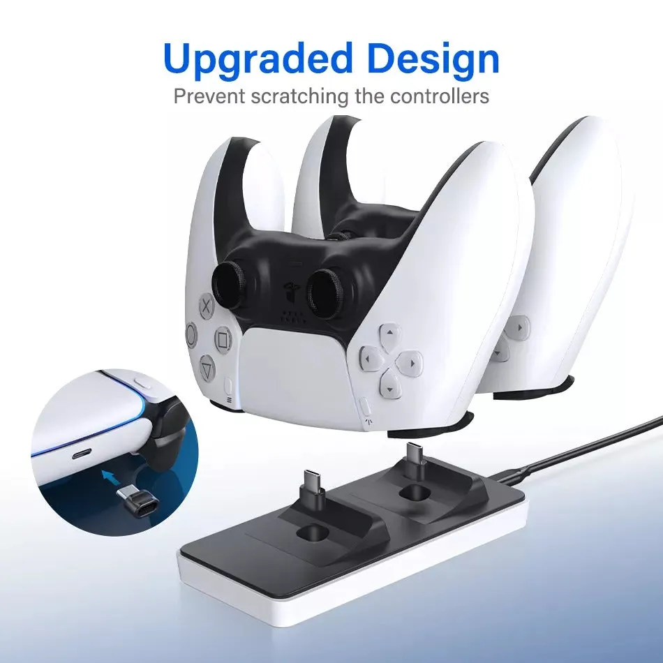 DOBE Dual Charging Dock for Sony Playstation 5 Wireless Controller