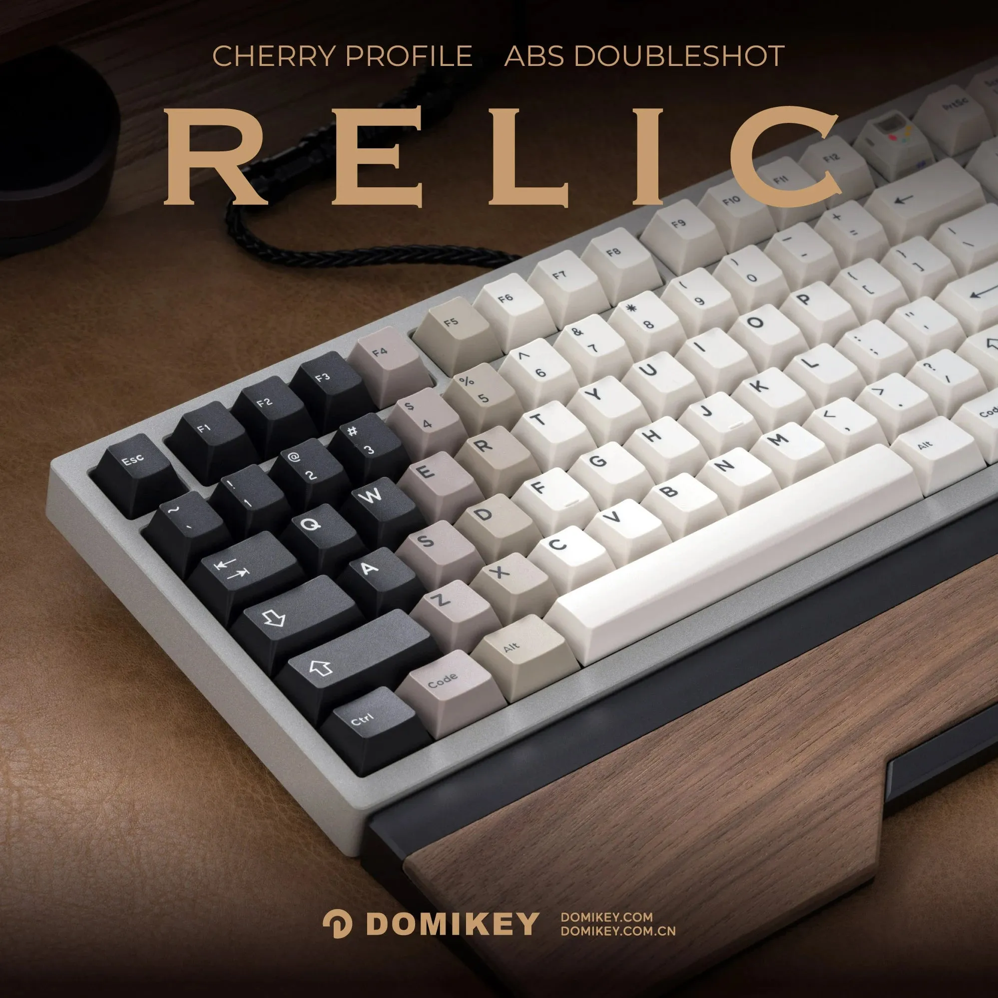 Domikey Relic Cherry profile ABS doubleshot Keycaps