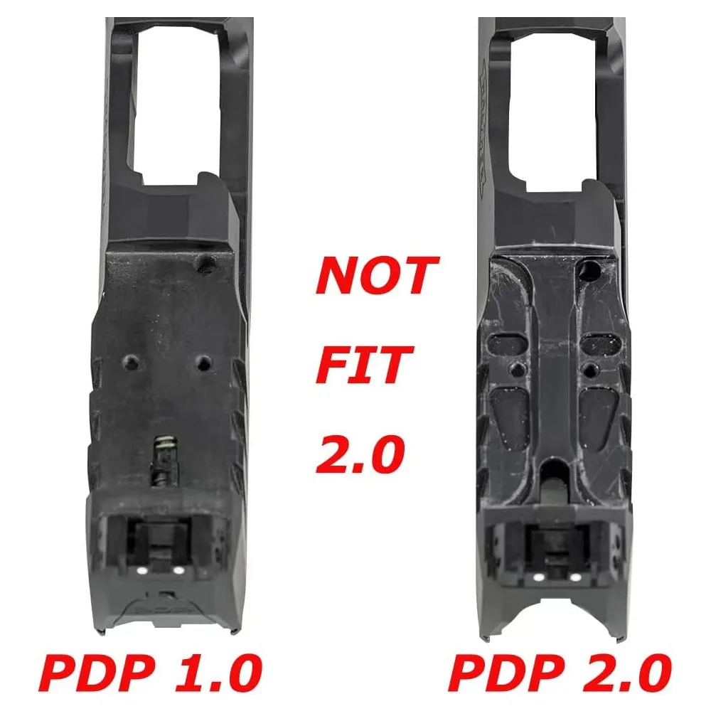 DPP Titanium Optic Mount/Adapter Plate Compatible with Walther PDP 1.0 Holosun 407K/507K/EPS Carry