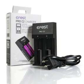 EFEST PRO C2 BATTERY - SMART CHARGER - 17670, 18350, 18500, 18650, 20700, 22650