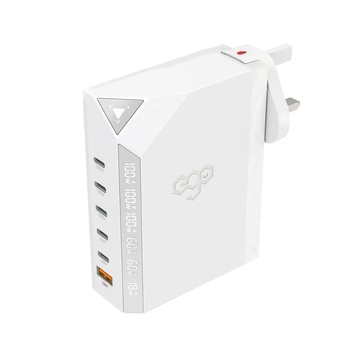 EGO EXINNO  300W 6-PORTS GaN CHARGER (US | UK | EU | AU PLUG)