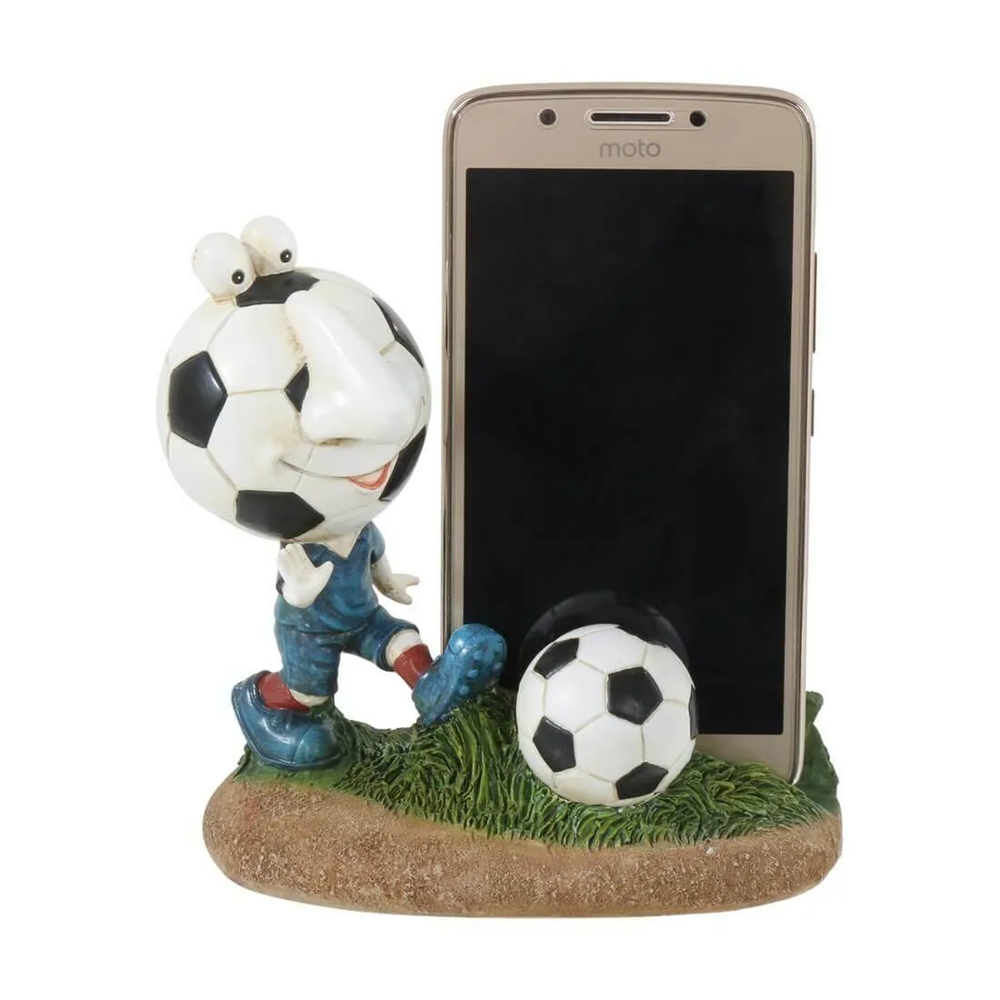 Footballer Novelty Mobile Phone Holder Stand Figure Gift