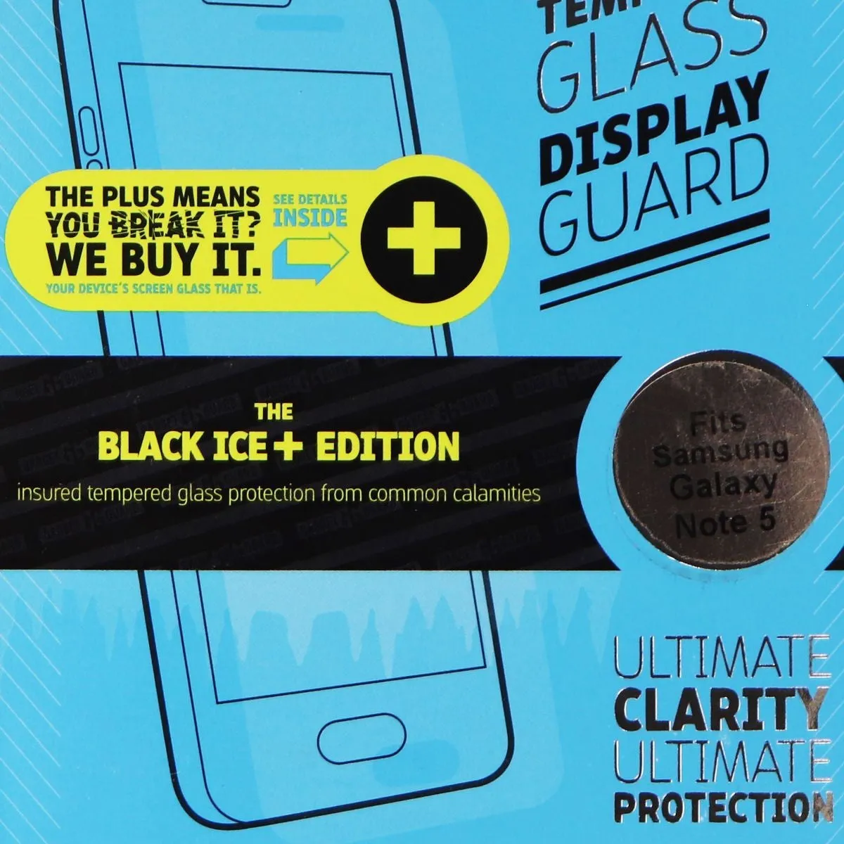 Gadget Guard Black Ice  (Plus) Tempered Glass for Samsung Galaxy Note 5 - Clear