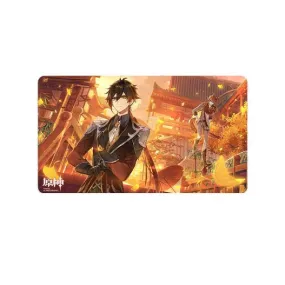 Genshin Impact Devil Mission The Approaching Star Mousepad Zhongli & Tartaglia 70 X 40 Cm