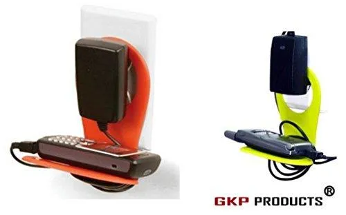 GKP Products ® Mobile Charging Stand Wall Holder , Simple, Useful & Suitable for almost all Mobile Phones