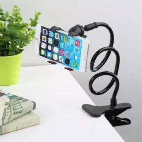 Gooseneck Phone Holder: Flexible Hands-Free Clip for Bed, Desk - Premium Bracket Stand