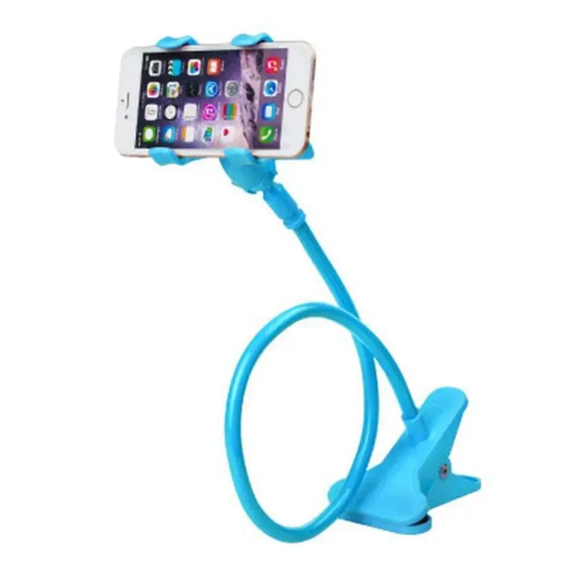 Gooseneck Phone Holder: Flexible Hands-Free Clip for Bed, Desk - Premium Bracket Stand