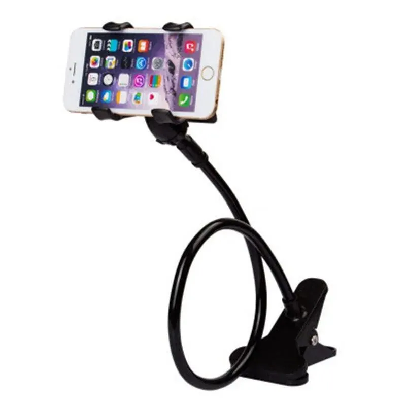 Gooseneck Phone Holder: Flexible Hands-Free Clip for Bed, Desk - Premium Bracket Stand