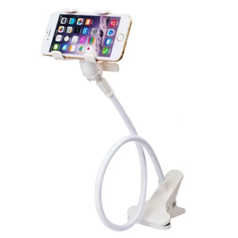 Gooseneck Phone Holder: Flexible Hands-Free Clip for Bed, Desk - Premium Bracket Stand