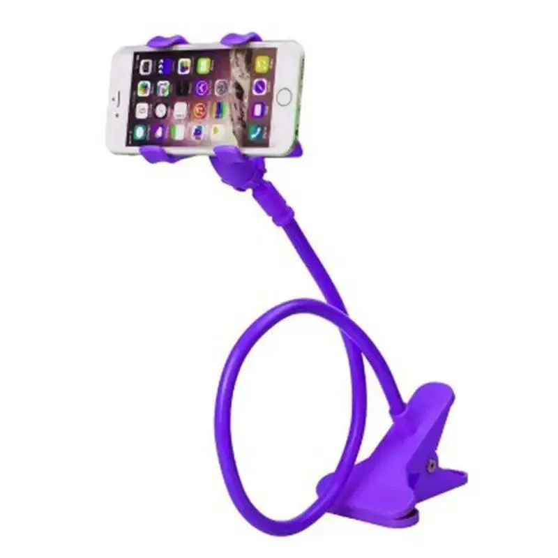 Gooseneck Phone Holder: Flexible Hands-Free Clip for Bed, Desk - Premium Bracket Stand