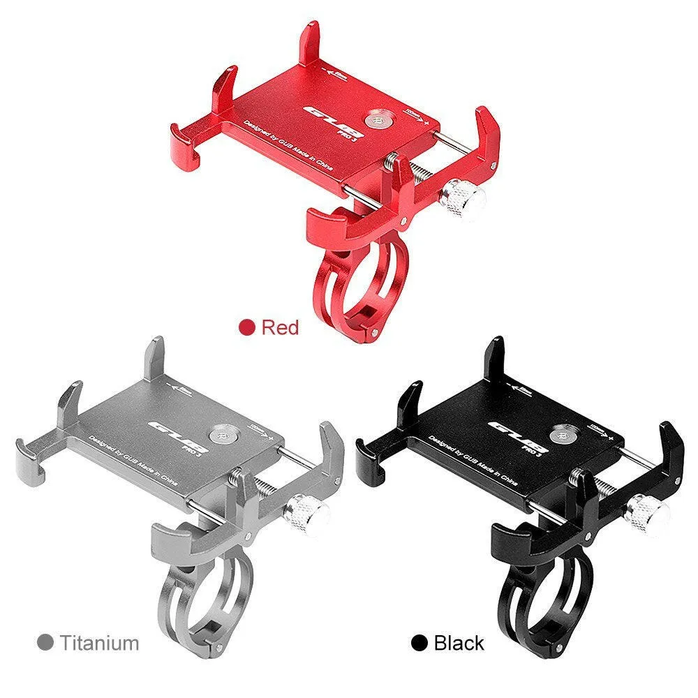 GUB Adjustable Universal Bicycle Phone Mount Holder MTB Mountain Bike Motorcycle Handlebar Clip Stand