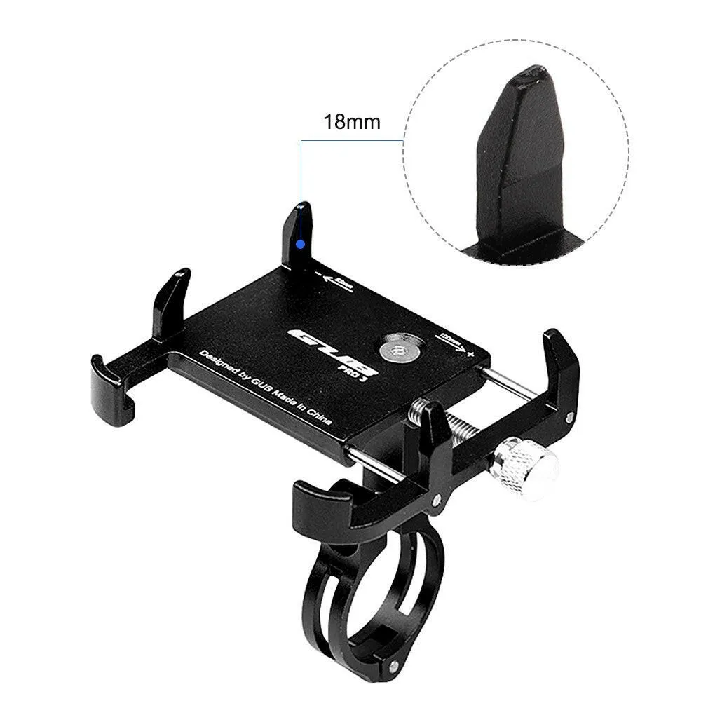 GUB Adjustable Universal Bicycle Phone Mount Holder MTB Mountain Bike Motorcycle Handlebar Clip Stand