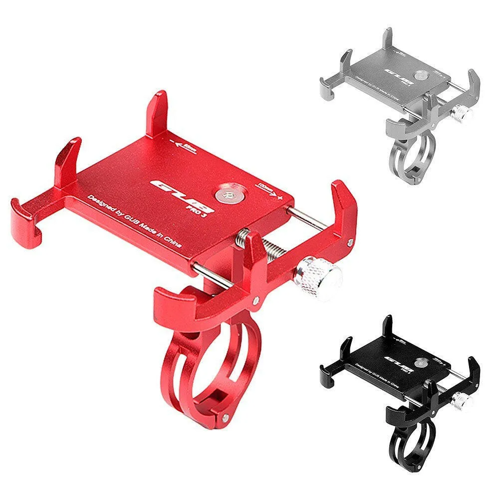 GUB Adjustable Universal Bicycle Phone Mount Holder MTB Mountain Bike Motorcycle Handlebar Clip Stand