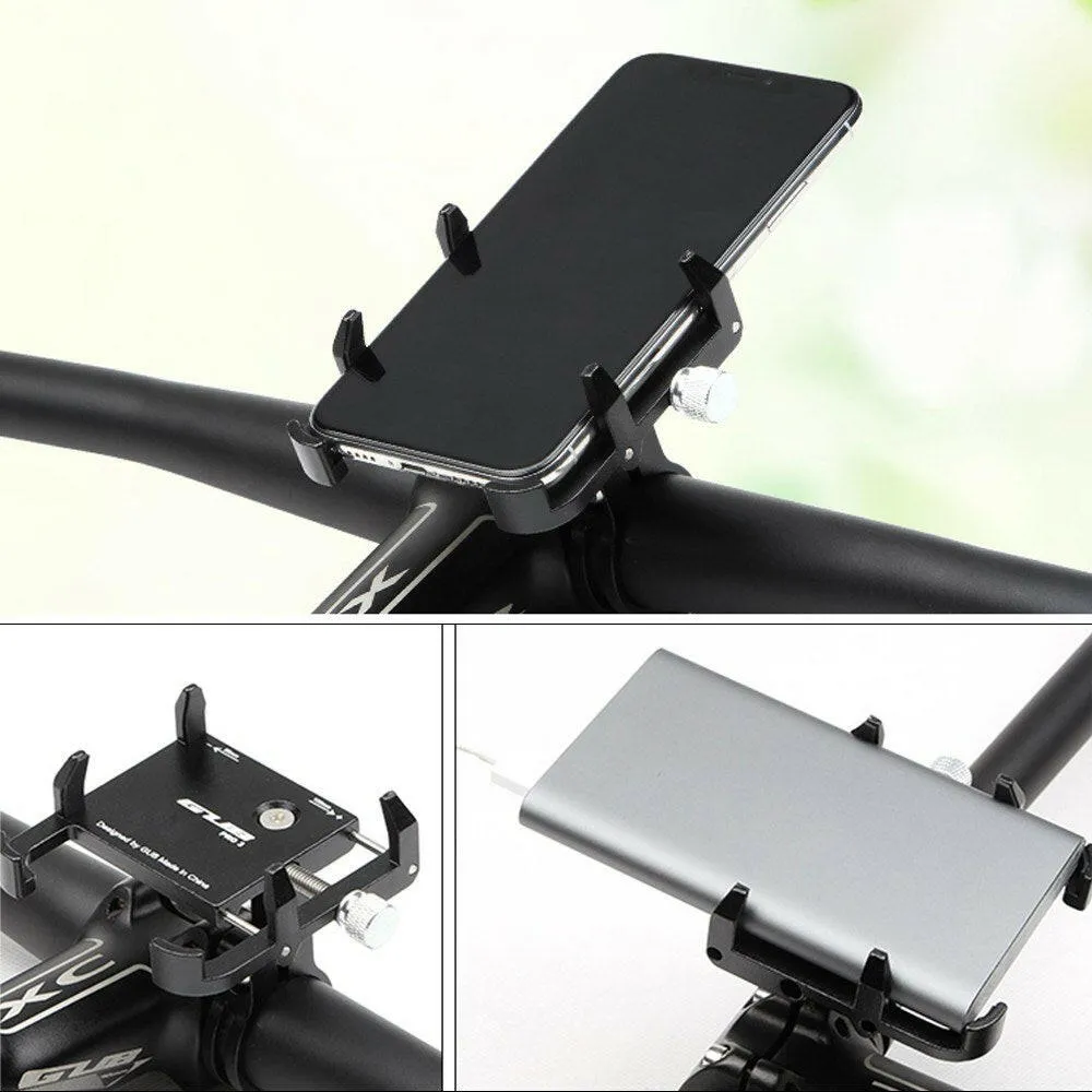 GUB Adjustable Universal Bicycle Phone Mount Holder MTB Mountain Bike Motorcycle Handlebar Clip Stand