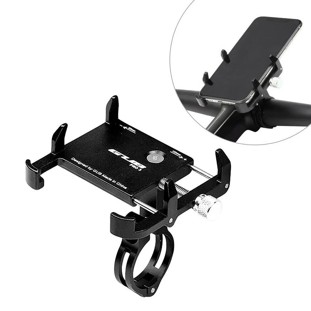 GUB Adjustable Universal Bicycle Phone Mount Holder MTB Mountain Bike Motorcycle Handlebar Clip Stand