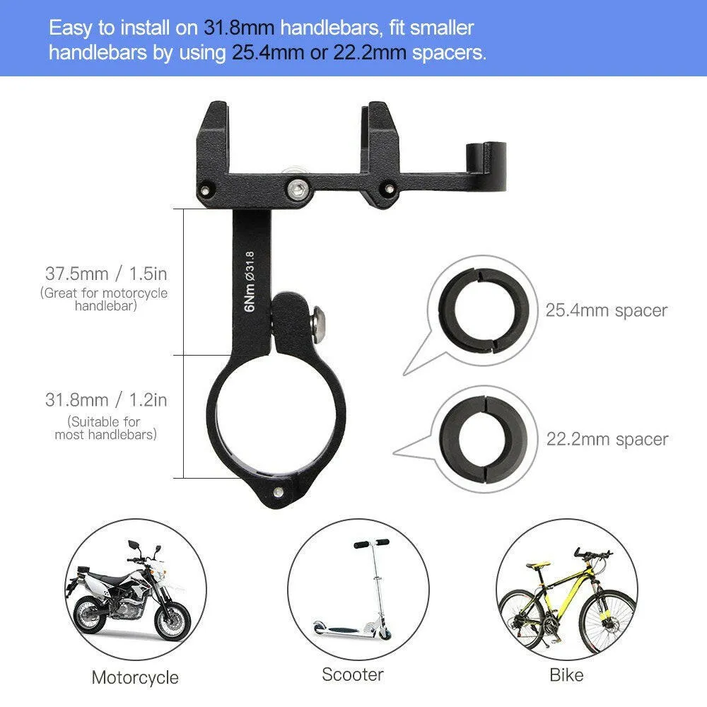 GUB Adjustable Universal Bicycle Phone Mount Holder MTB Mountain Bike Motorcycle Handlebar Clip Stand