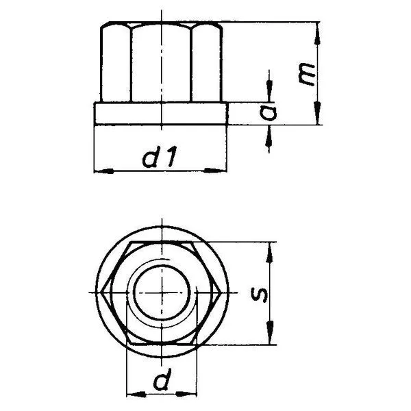 Hex Nuts with Flange