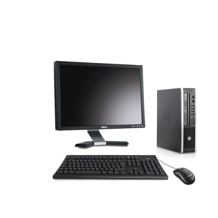 HP Compaq Elite 8300 Ultra Slim Desktop- 8GB - 256GB SSD - Intel i5 Processor - Win 10 Pro - WiFi - Keyboard and Mouse BLK - REFURBISHED