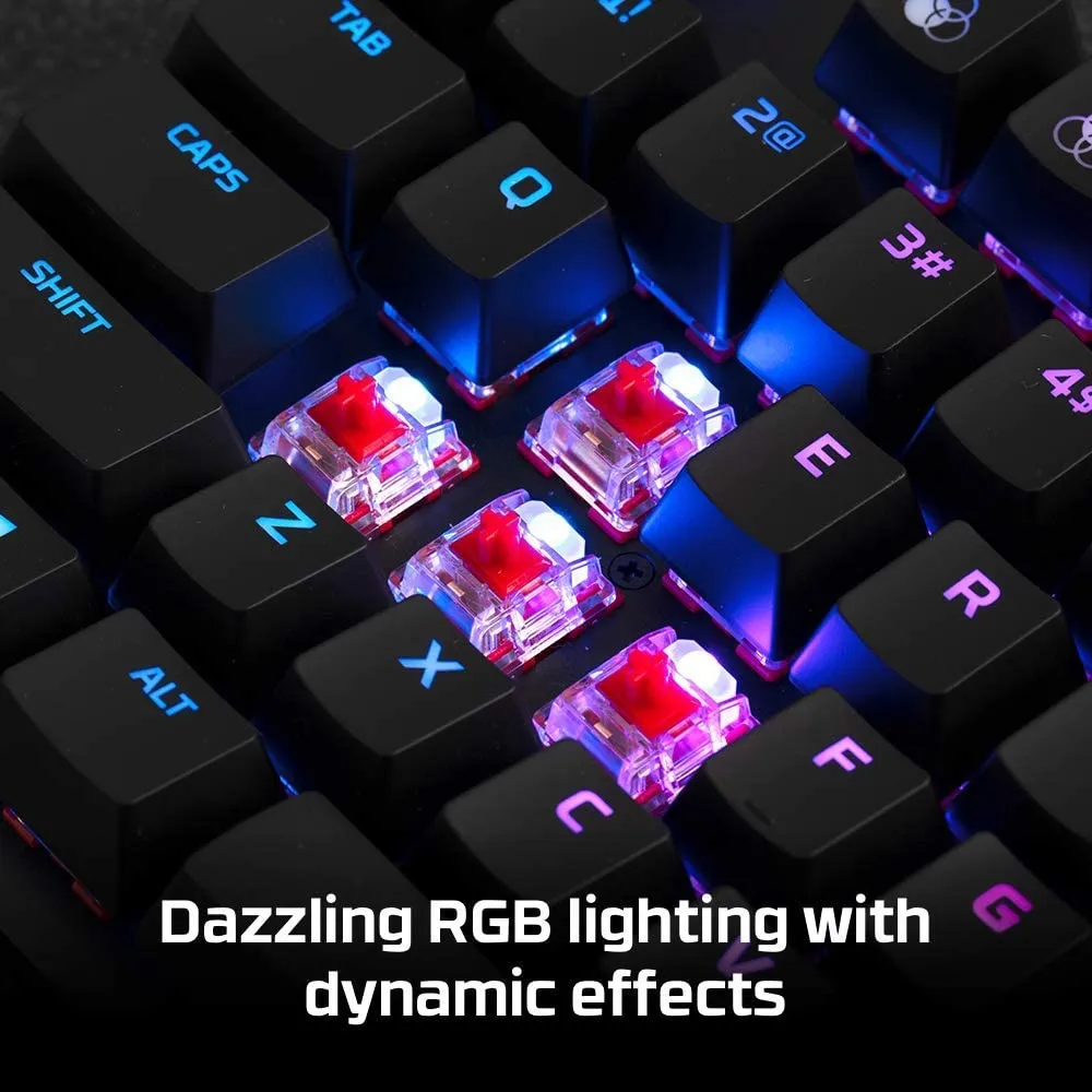 HyperX HX-KB7RDX-US Alloy Core - Tenkeyless Mechanical Gaming Keyboard, Software Controlled Light & Macro Customization, Compact Form Factor, RGB LED Backlit, Linear HyperX Red Switch