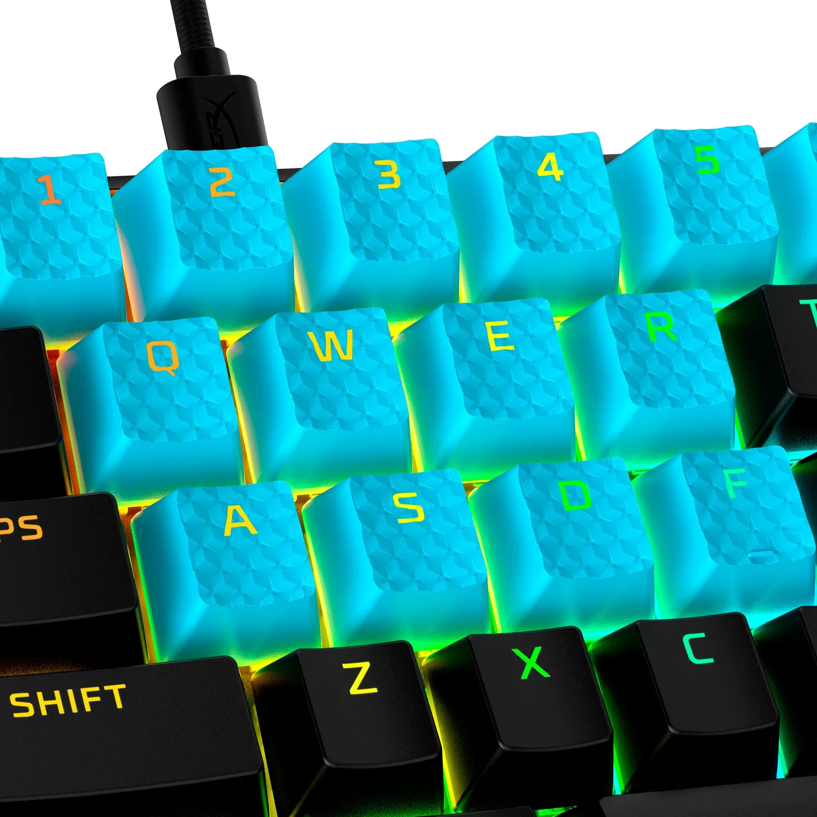 HyperX Rubber Keycaps - Gaming Accessory Kit - Blue (US Layout)