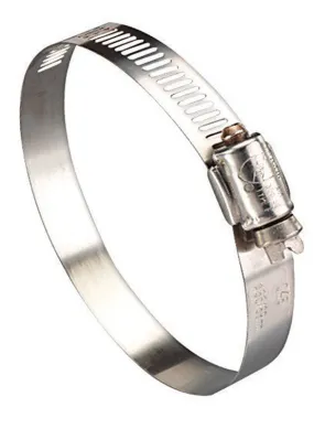 Ideal Hy Gear 1-1/4 in to 2-1/4 in. SAE 28 Silver Hose Clamp Stainless Steel Marine