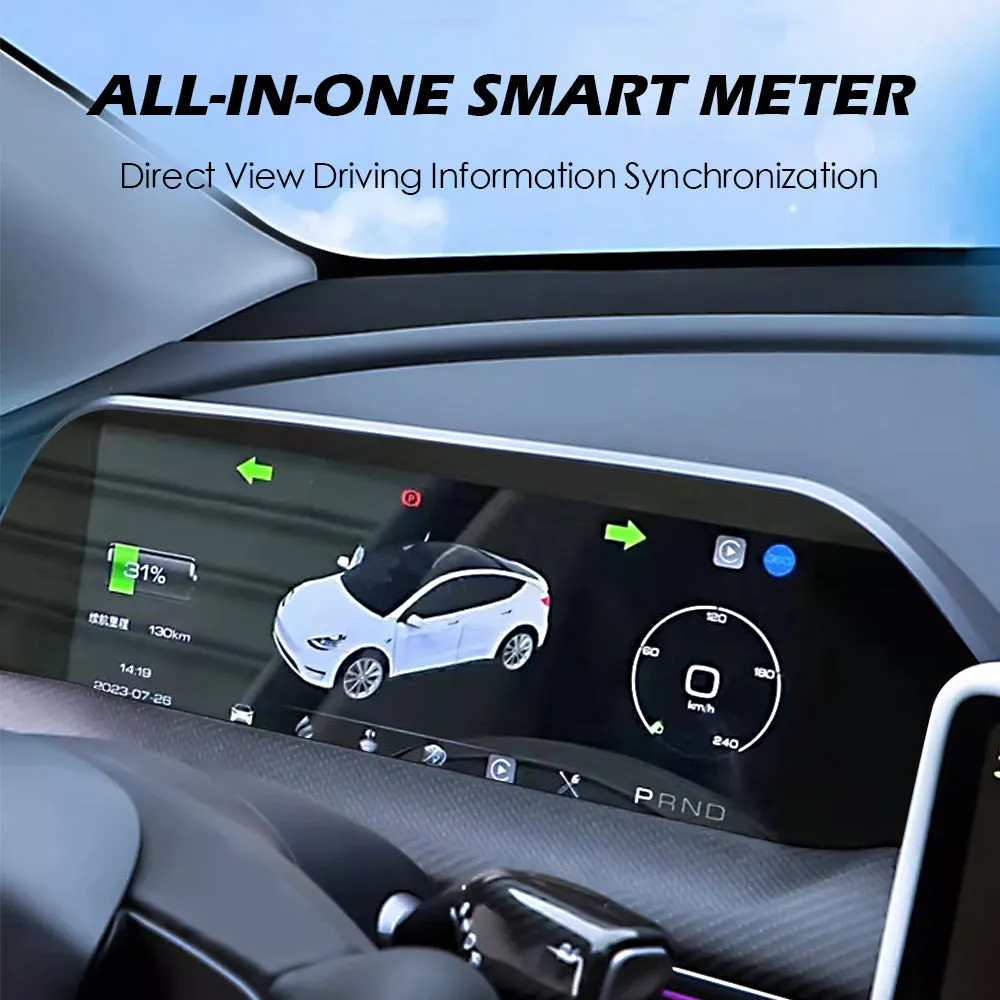 Integrated Dash Cover Display Dashboard For Model 3 & Y