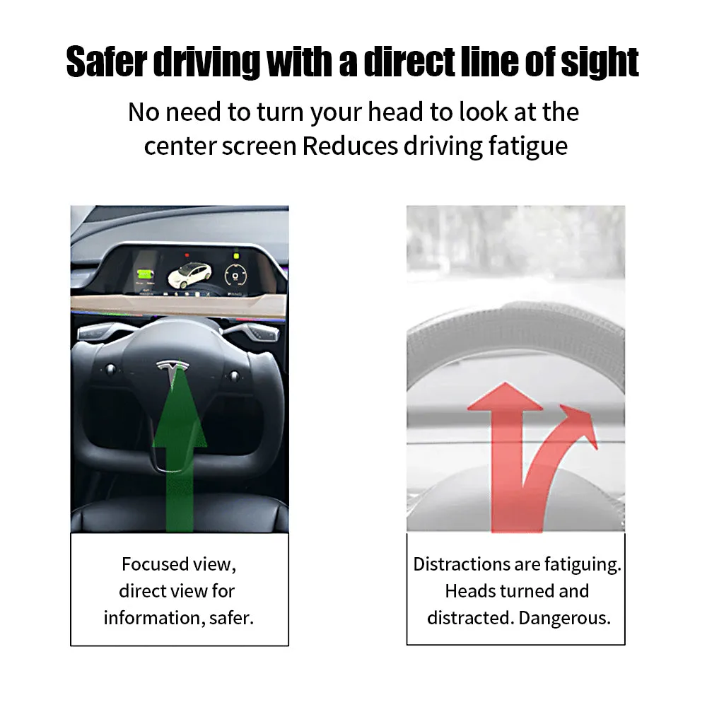 Integrated Dash Cover Display Dashboard For Model 3 & Y