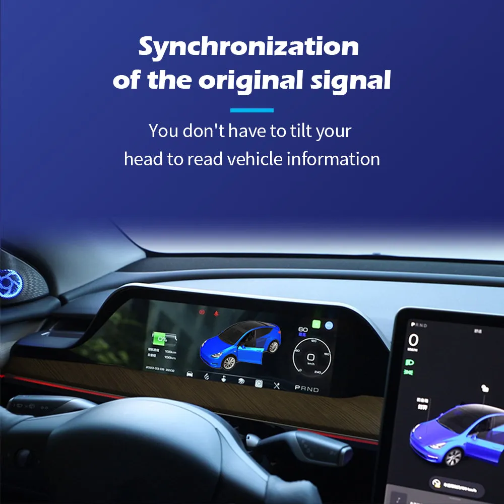 Integrated Dash Cover Display Dashboard For Model 3 & Y