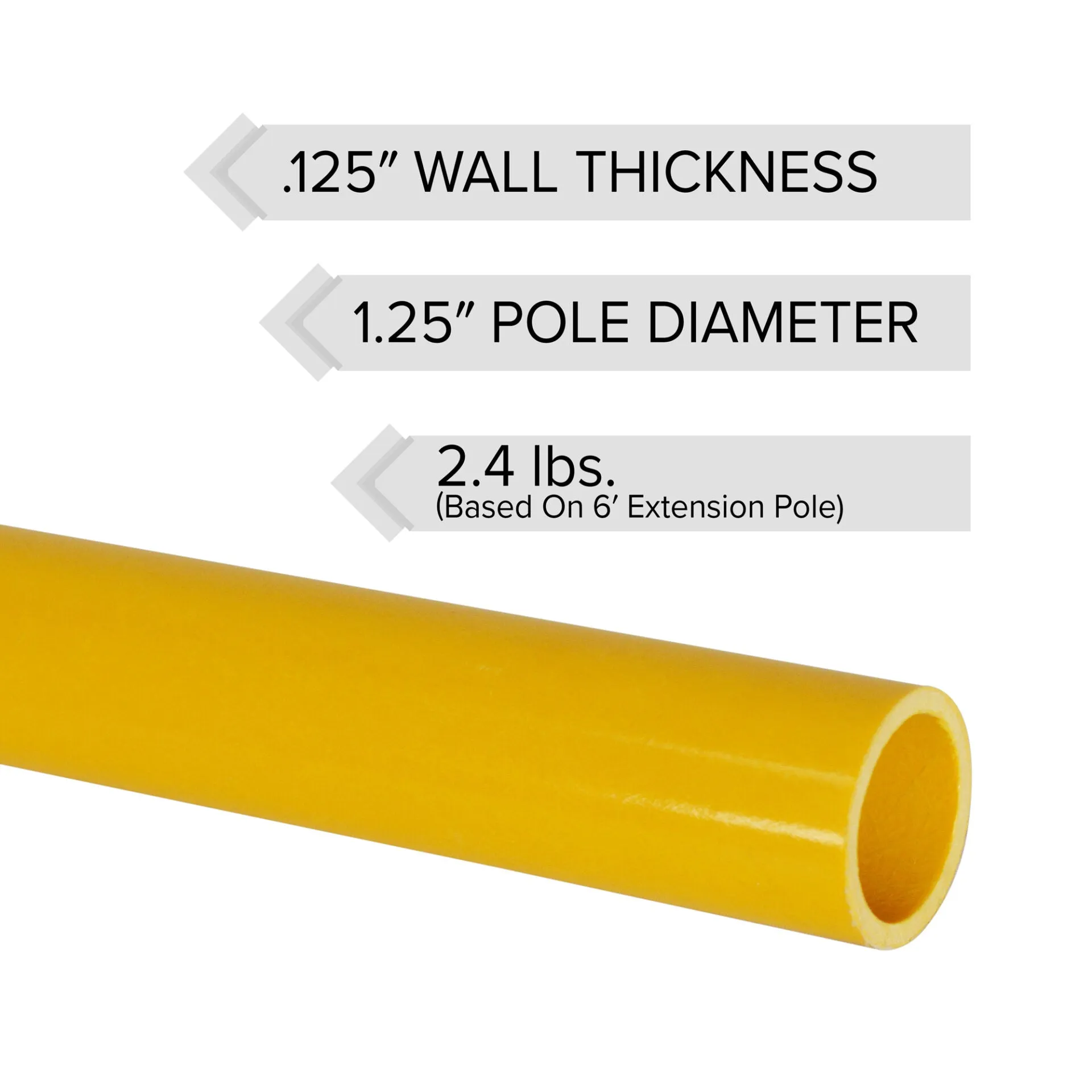 Jameson 8' Pruner Pole Fiberglass Extension Poles - FG-8