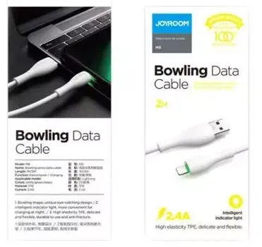 JoyRoom | Bowling Data Cable Series | 2.4A Lightning Cable | 2 Meter | S-2030M8 | Green