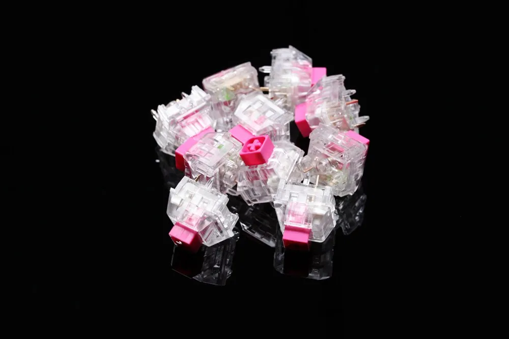 kailh box crystal Navy Jade Pink Royal switch SMD clear MX Switches For Mechanical keyboard 5pin 50m clear housing