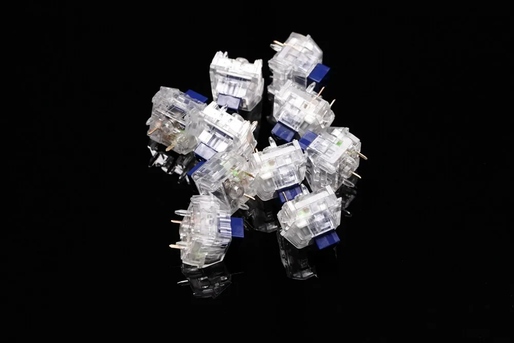 kailh box crystal Navy Jade Pink Royal switch SMD clear MX Switches For Mechanical keyboard 5pin 50m clear housing