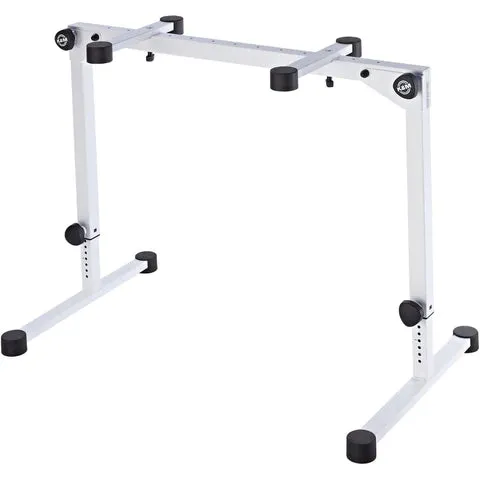 K&M 18820 Omega Pro Keyboard Stand w/Carry Strap (White)