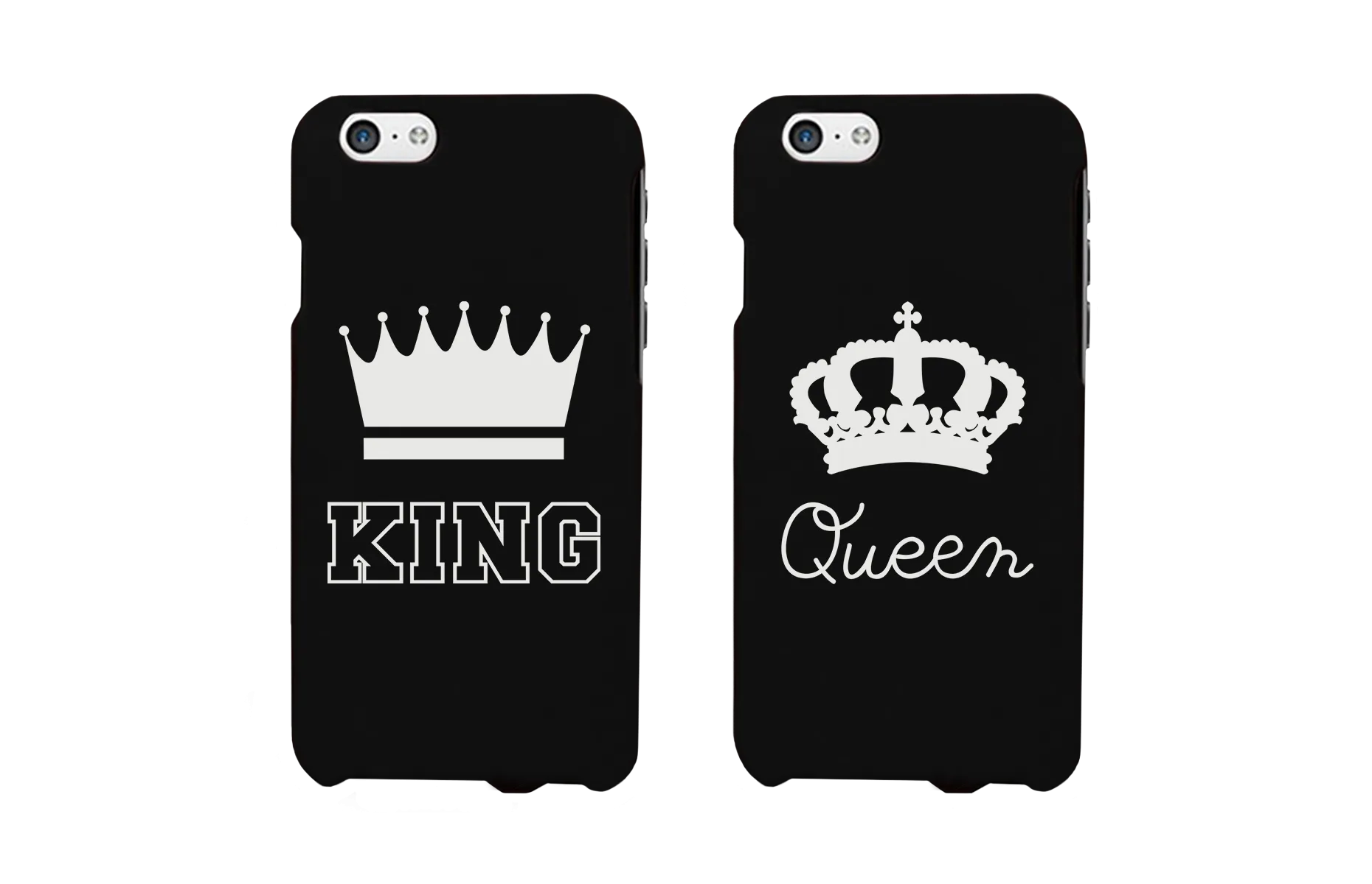 King and Queen Matching Couple Phone Cases (Set)