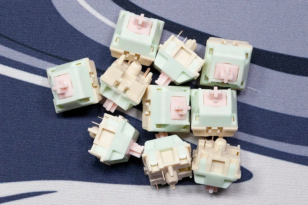 KTT Meow Switch Linear 37g MX switch for Mechanical Keyboard Factory Lubed PC Nylon POK Long Spring