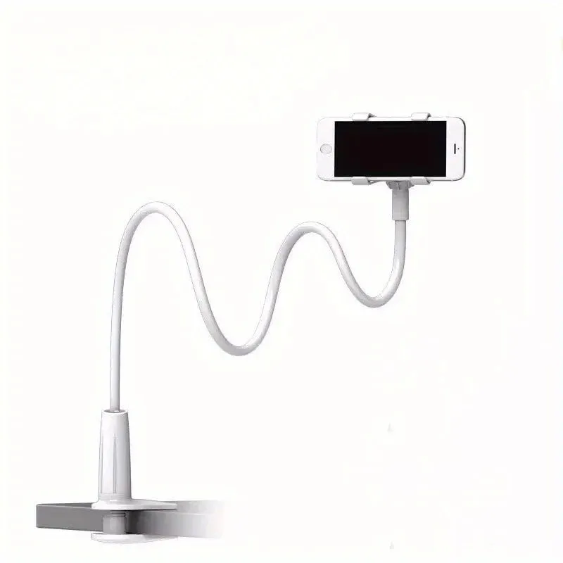 Lazy Bedside DesktopMobile Phone Clamp Bracket Flexible Long Arm Gooseneck Lazy Person Bracket With Handle Overhead Live Bracket